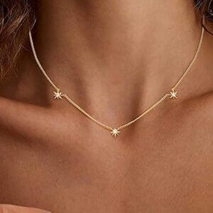 Neiman Marcus 14k Gold Plated Shining Star Necklace
